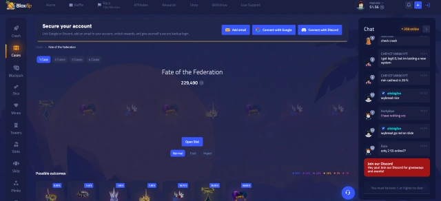 Bloxflip case opening